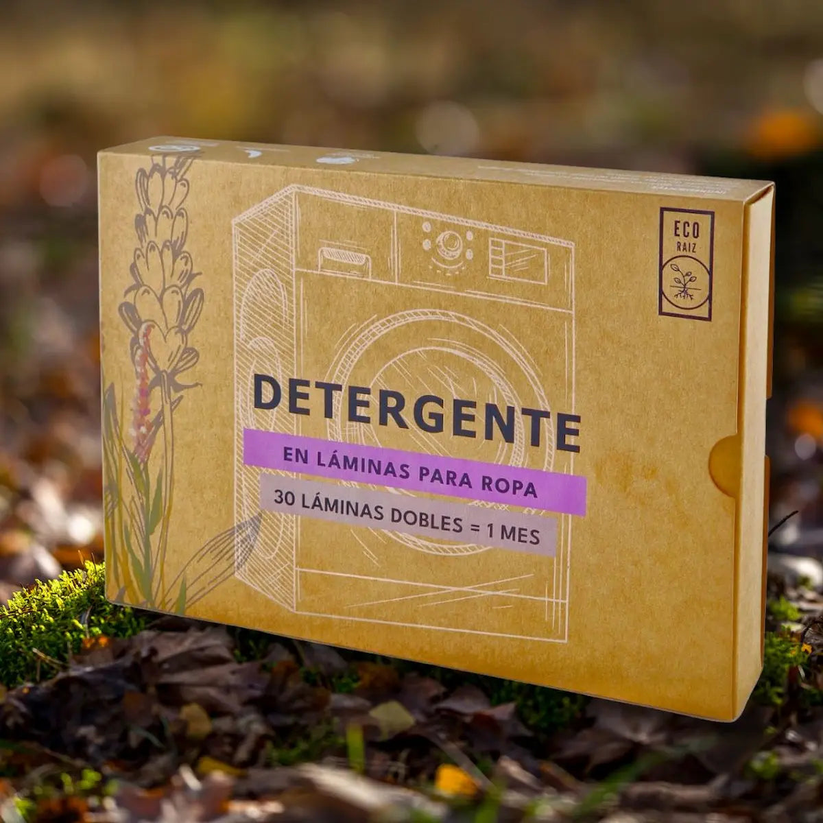 Detergente para ropa en láminas Ecoraiz
